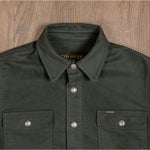 Charger l&#39;image dans la galerie, PIKE BROTHERS 1943 CPO SHIRT MOLESKIN MOSS
